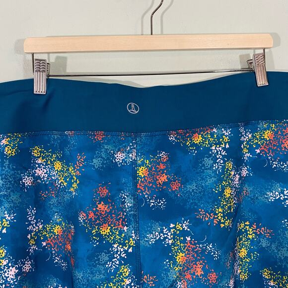 Lands' End Women's Teal Speckle Graphics Repreve Active Pants Size 3X NWT - Picture 3 of 10